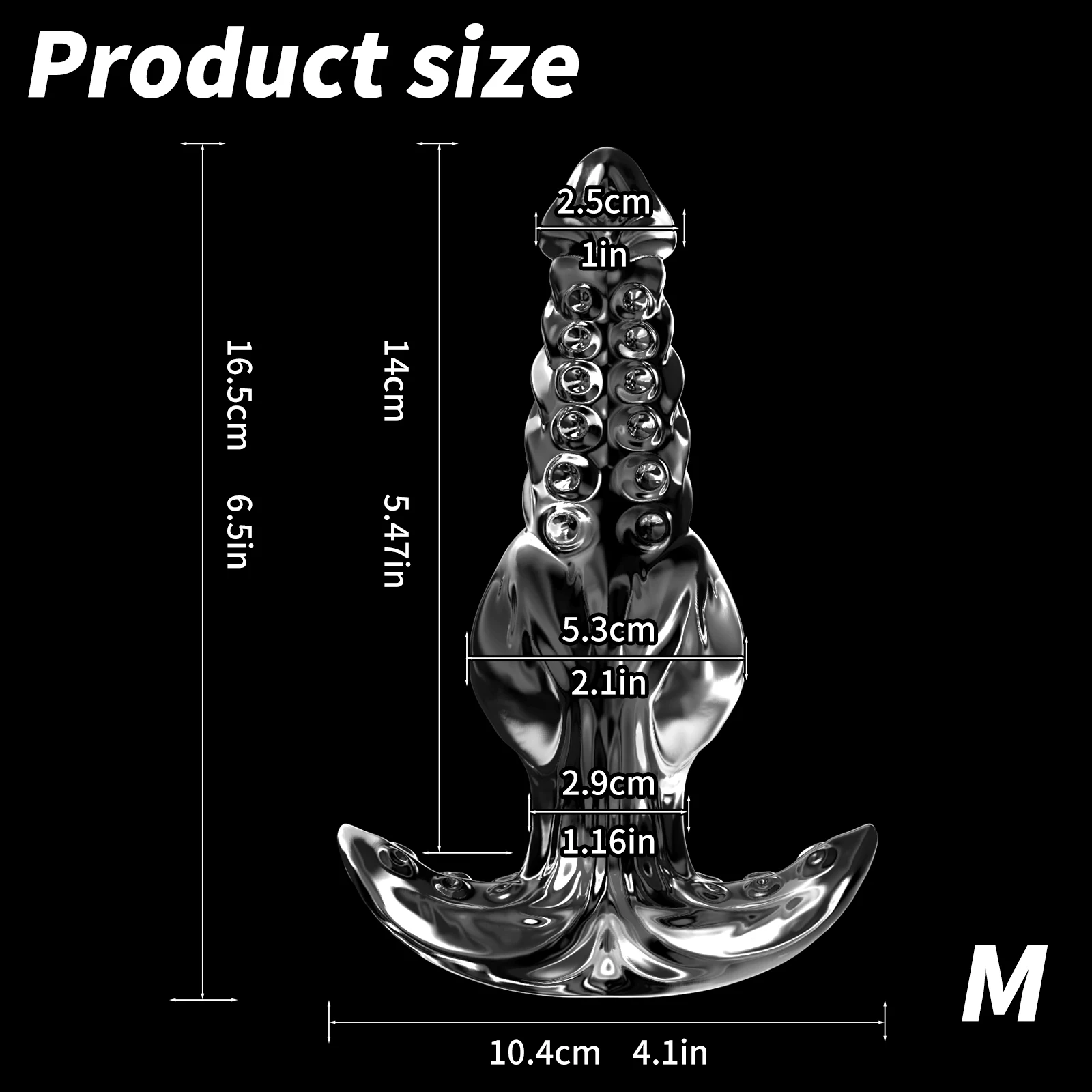 Butt Plug Anal Transparente Dilatador Estimulador de Próstata - Imagem 5