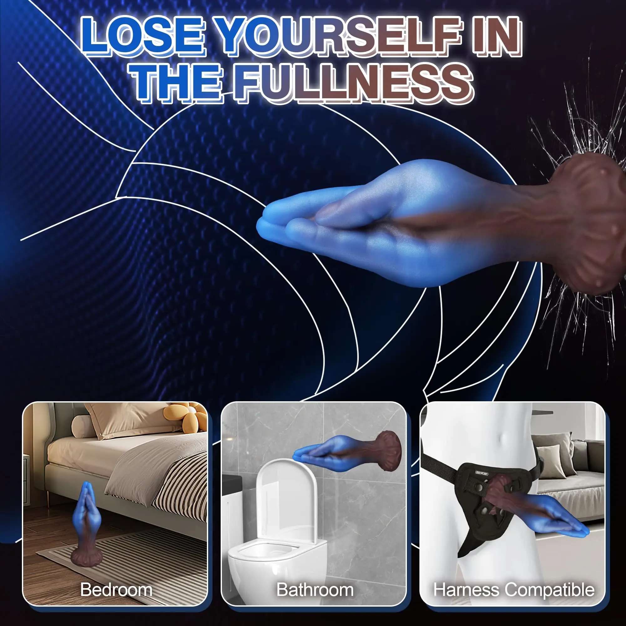 Consolo Realista Mão Com Ventosa Fisting Dildo - Imagem 6