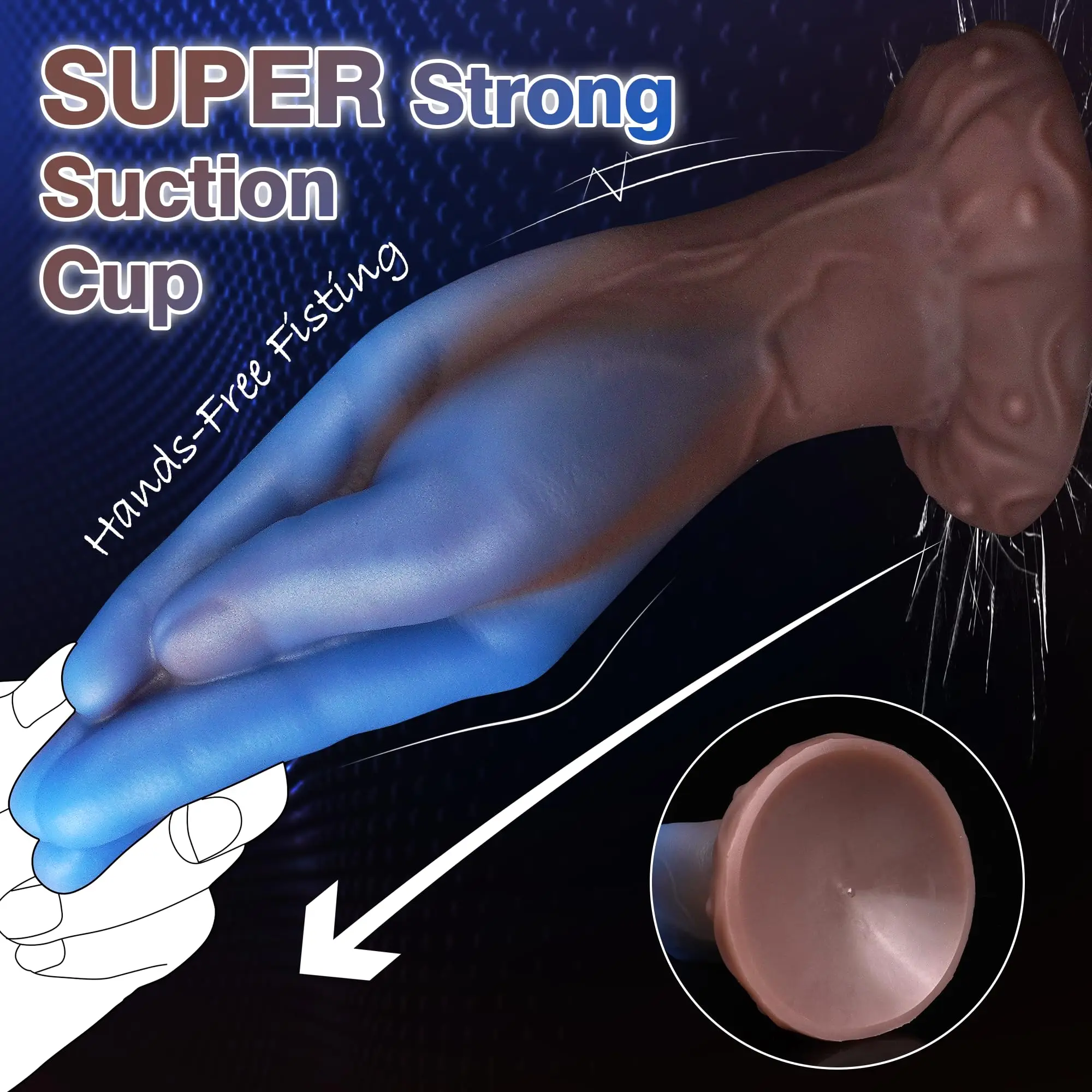 Consolo Realista Mão Com Ventosa Fisting Dildo - Imagem 5