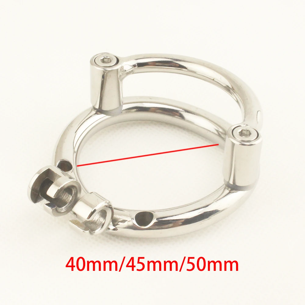 Stainless Steel Chastity Device Anti Slip Small Size Sexy Cock Cage Penis Ring Lock Chastity Belt Adult Games Bdsm Sex Toys