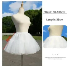 Anágua branca de tule para armar o vestido de maid