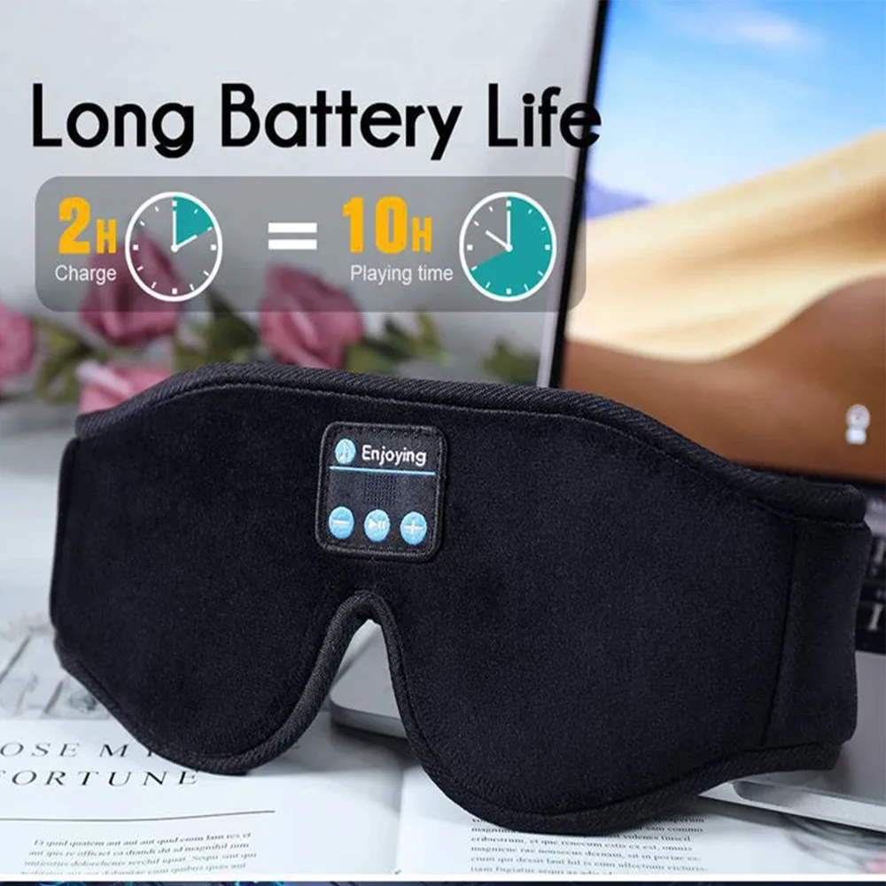Máscara Bluetooth com 10 horas de bateria e carga de 2 horas