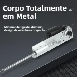 Corpo em liga de alumínio da máquina de sexo telescópica, com motor DC e mastro cromado