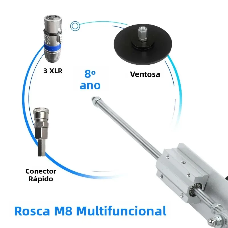 Rosca M8 multifuncional da máquina de sexo, compatível com disco de ventosa, conector rápido e adaptador 3XLR