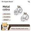 Cinto de Castidade de Metal Penis Ring Cock Cage