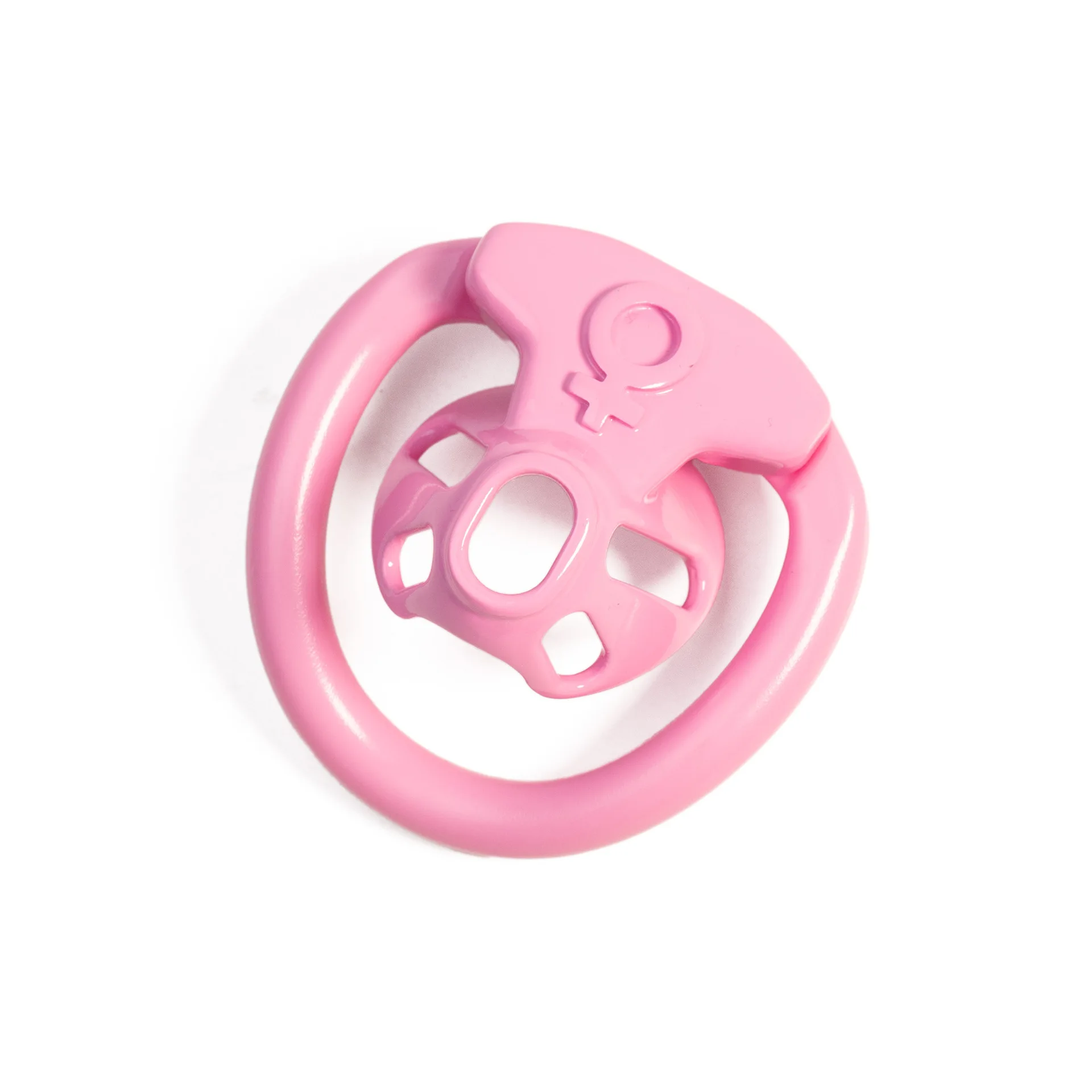 Sissy Mini Chastity Cage Hollow Chastity Lock Pot Lid Lock Male Positive Penis CB Lock Abstinence Restraint with 4 Rings Sex Toy