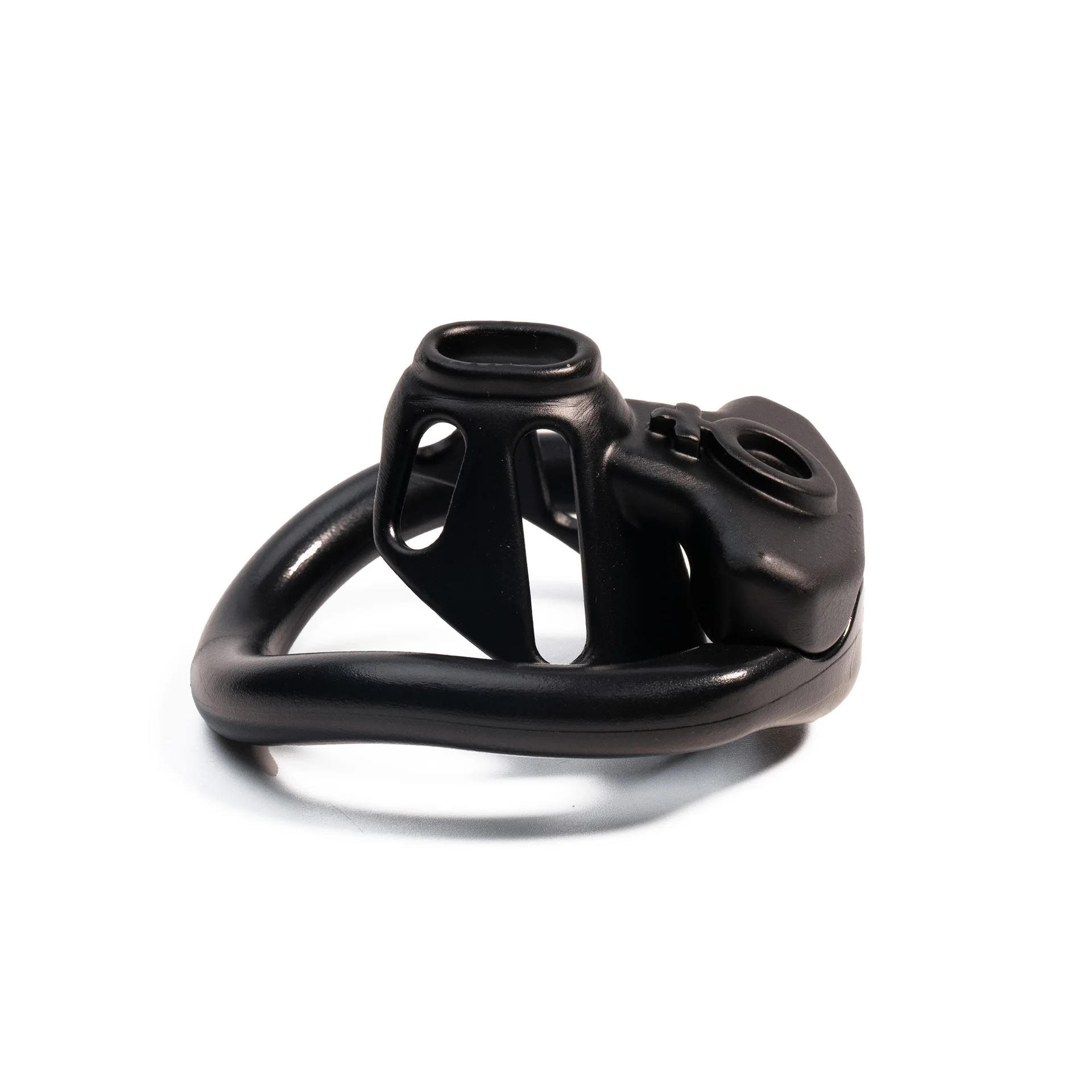 Sissy Mini Chastity Cage Hollow Chastity Lock Pot Lid Lock Male Positive Penis CB Lock Abstinence Restraint with 4 Rings Sex Toy