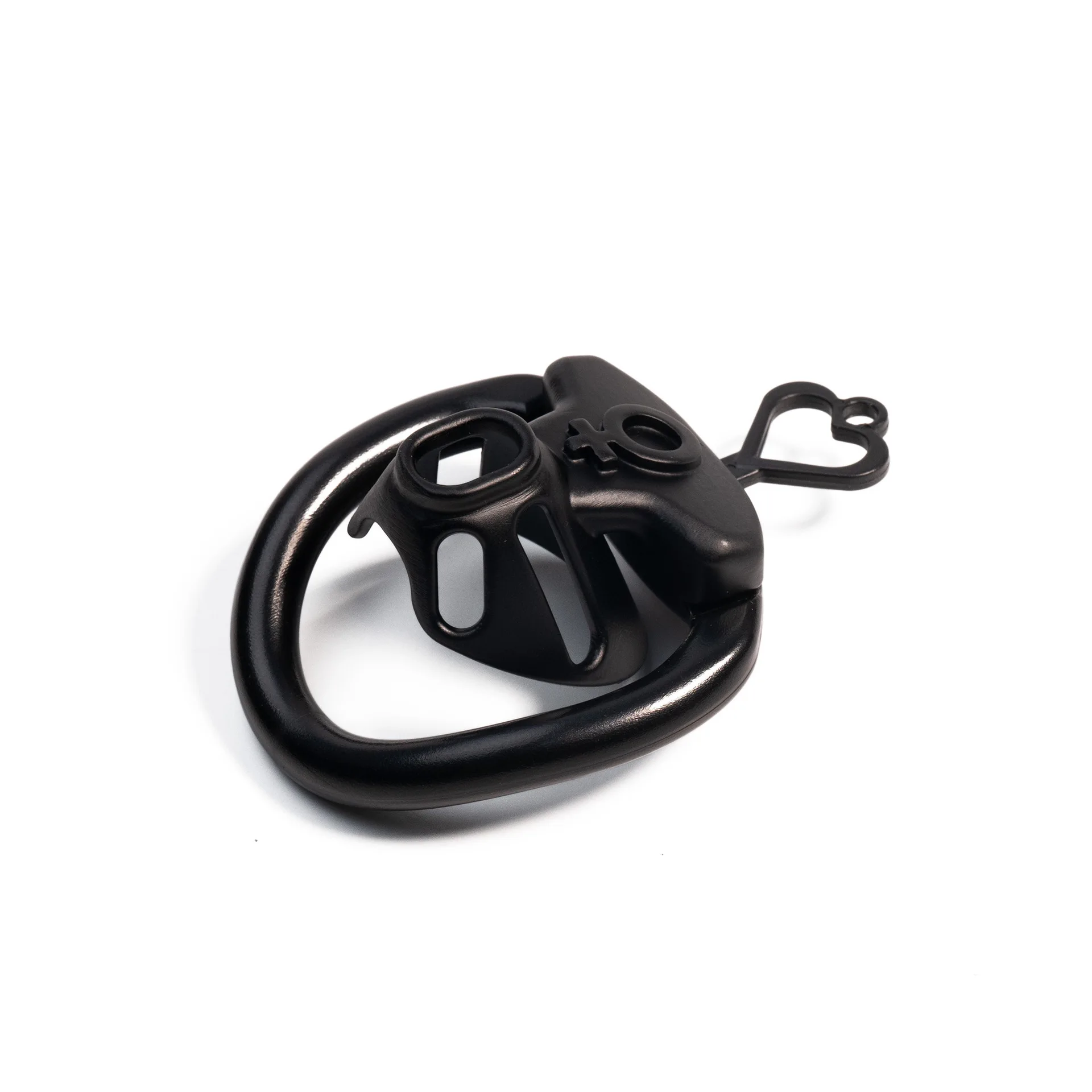 Sissy Mini Chastity Cage Hollow Chastity Lock Pot Lid Lock Male Positive Penis CB Lock Abstinence Restraint with 4 Rings Sex Toy