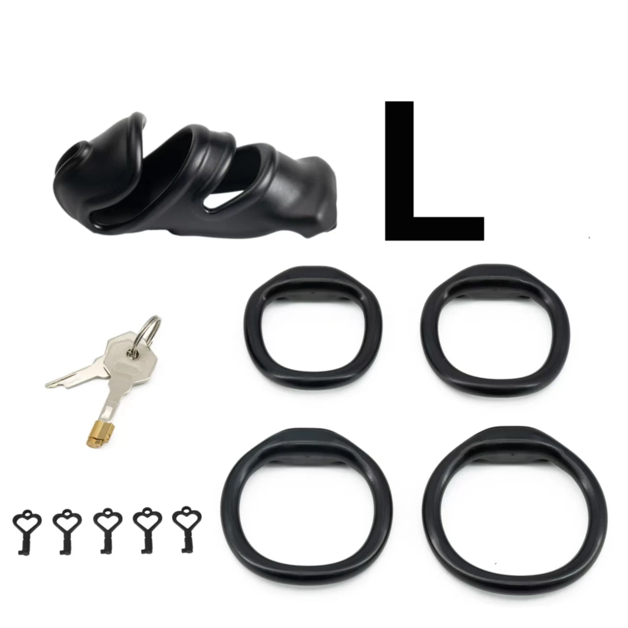 Men's Lightweight chastity lock with hollow breathable design for lower body restraint, anti-erection, abstinence, SM