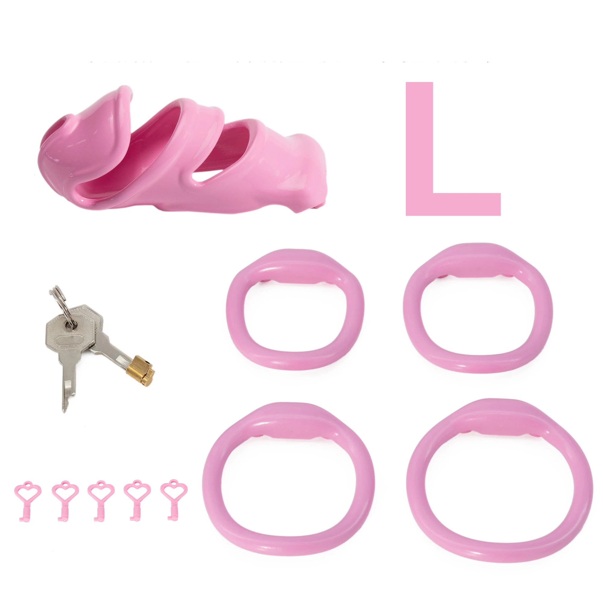 Men's Lightweight chastity lock with hollow breathable design for lower body restraint, anti-erection, abstinence, SM