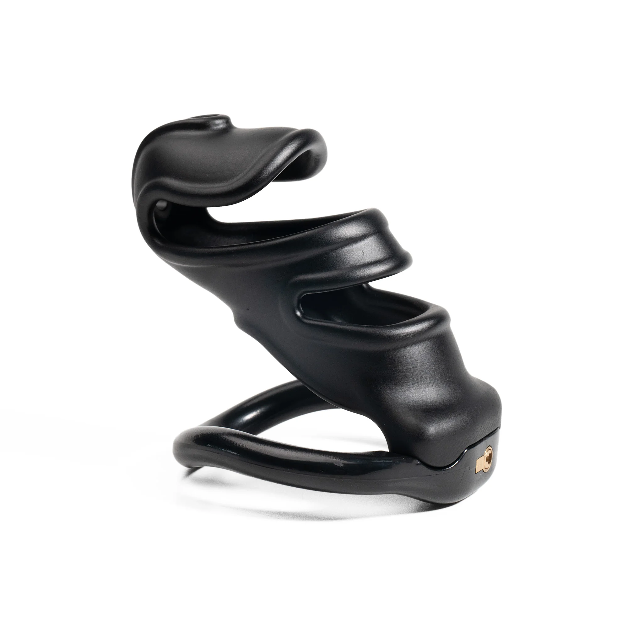 Men's Lightweight chastity lock with hollow breathable design for lower body restraint, anti-erection, abstinence, SM