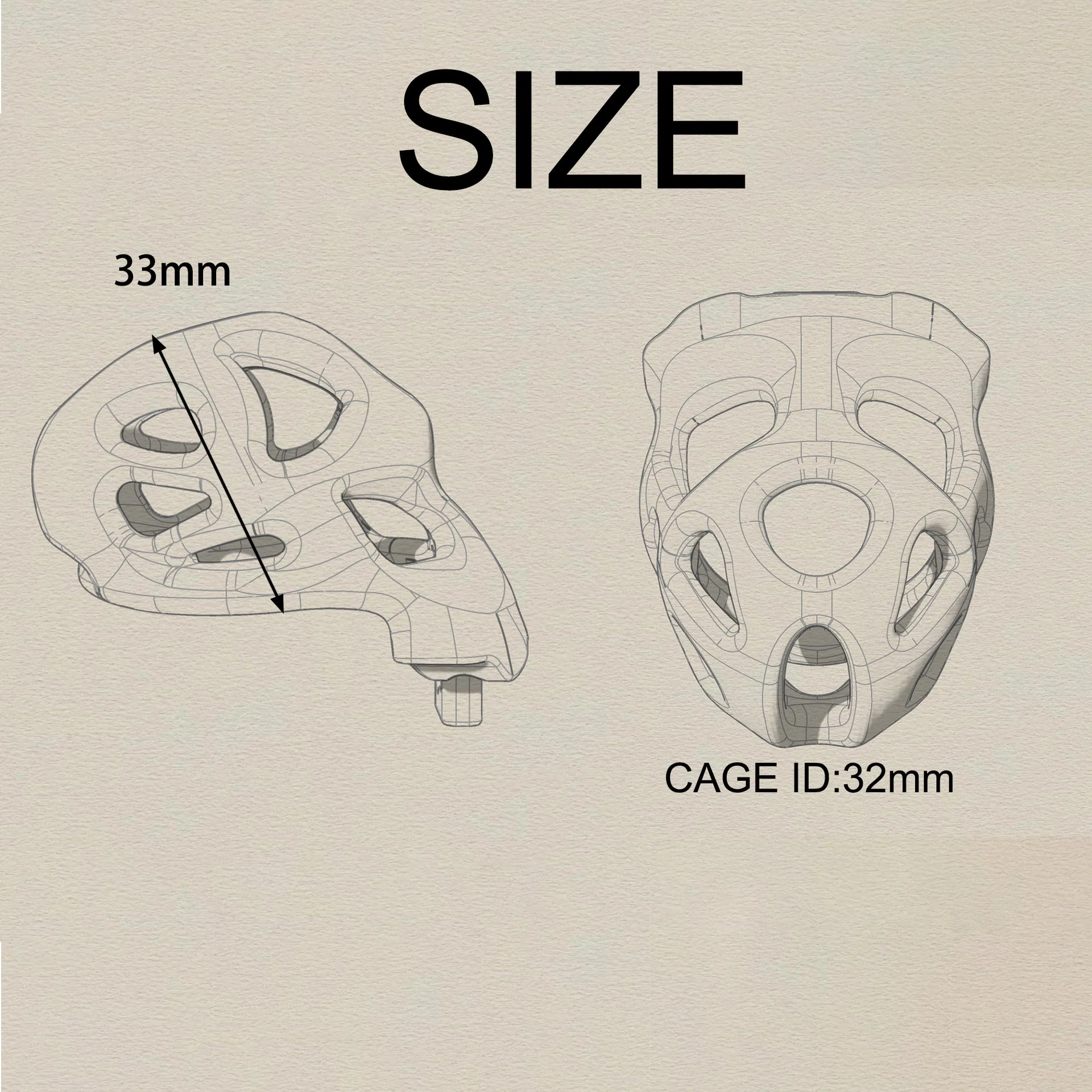 Cinto de Castidade Oco Respirável Chastity Cage - Imagem 3