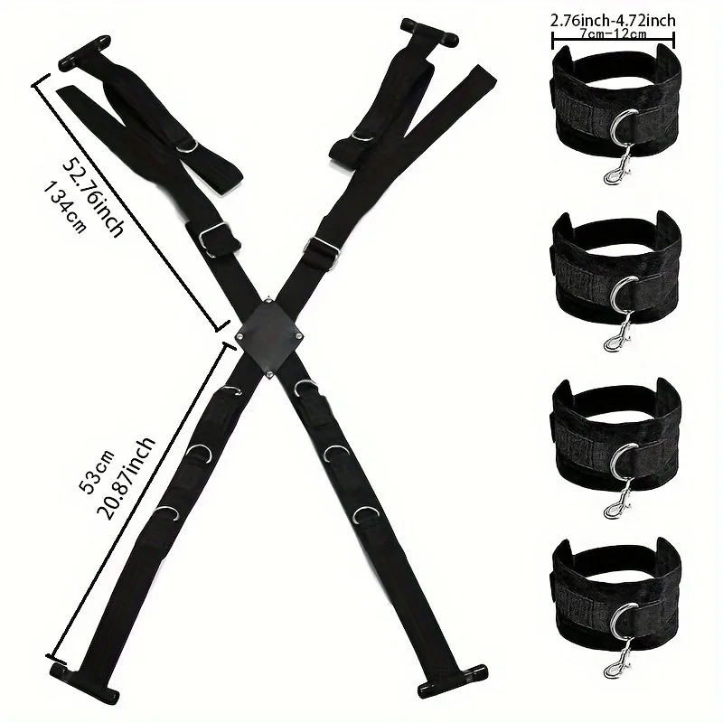 BDSM Adjustable Door Mount Sex Swing for Adult Adjustable Straps Hanging Door Handcuffs Wrist Ankle Bonding Restraints Sex Toys