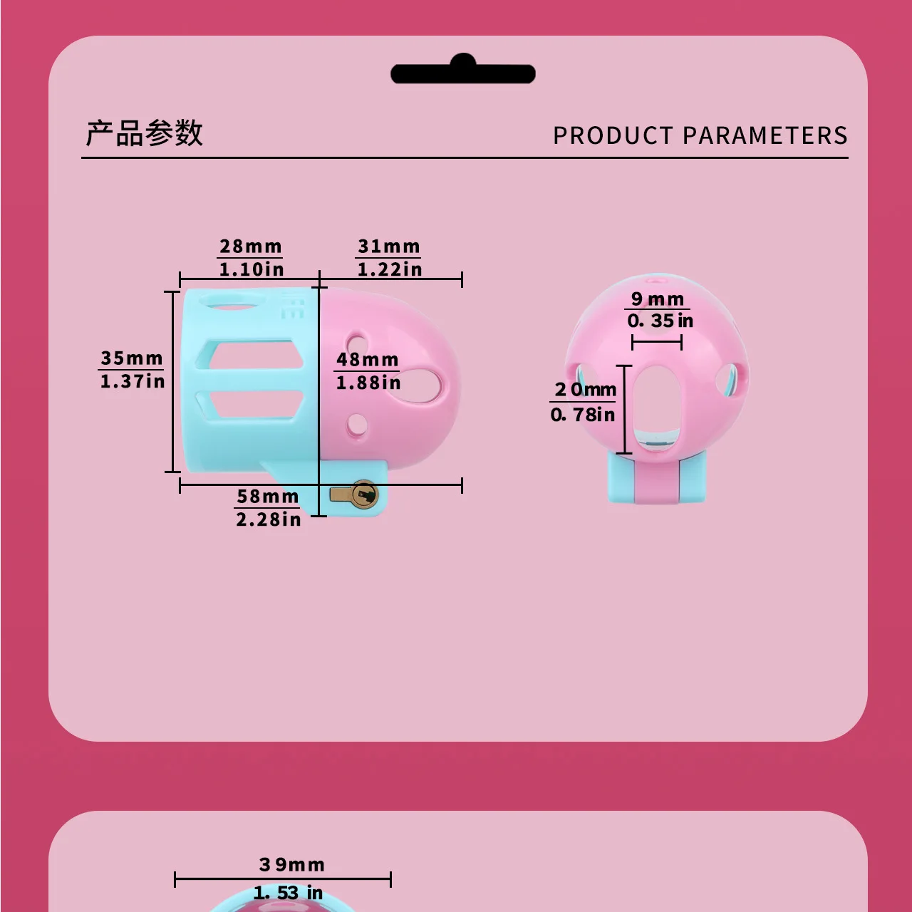Ringless Male Chastity Cage with Hollow Breathable Chastity Lock Penis Locks Restraint Adult Alternative Sex Toy Chastity Device