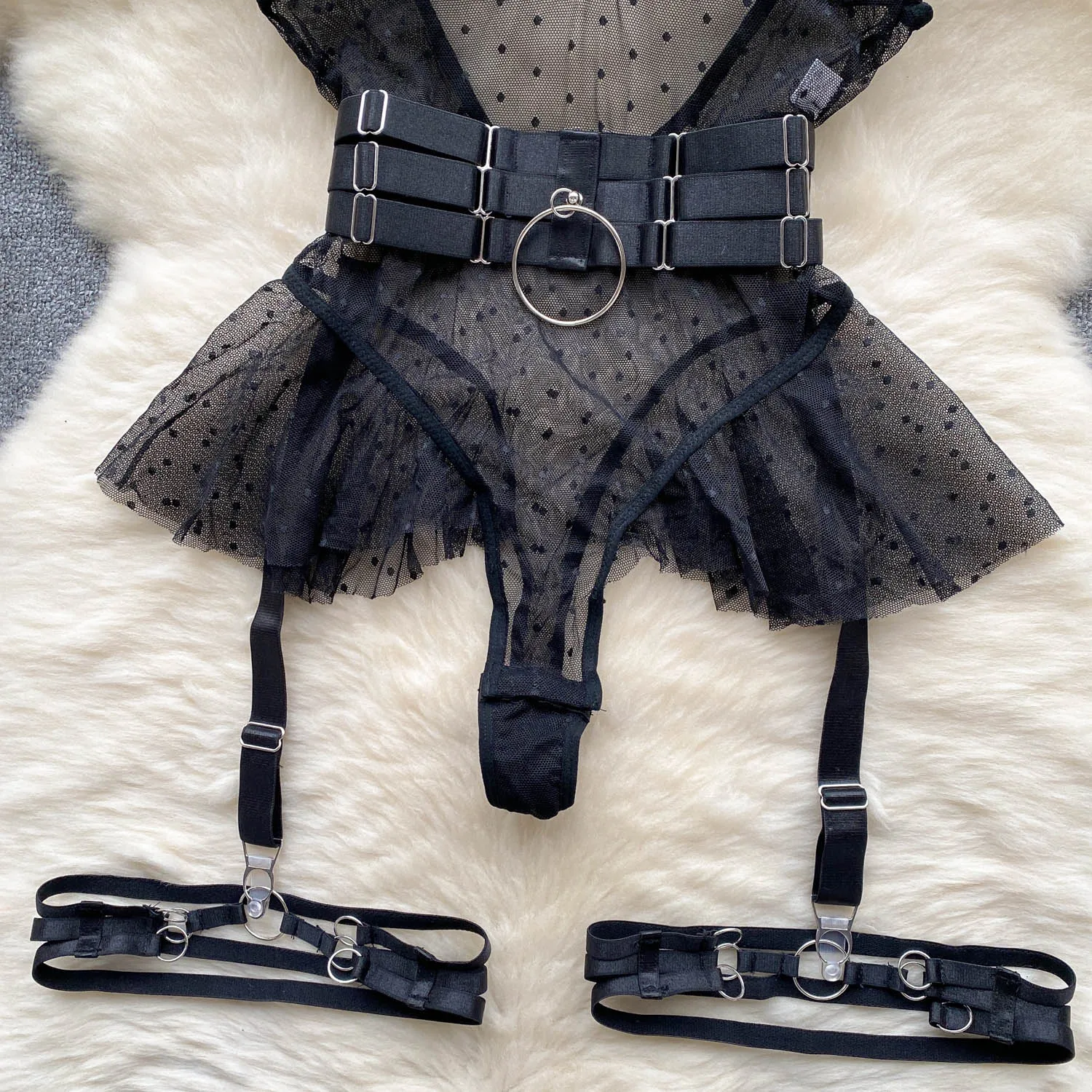 Sexy V-Ne Me Underbody Strap One-Piece Slimming Waist Bellflower Hem Commute Sle High Waist ort Pants Straight Cut Sexy V-Ne Me Underbody Strap One-Piece Slimming Waist Bellflower Hem Commute Sle High Waist ort Pants Straight Cut