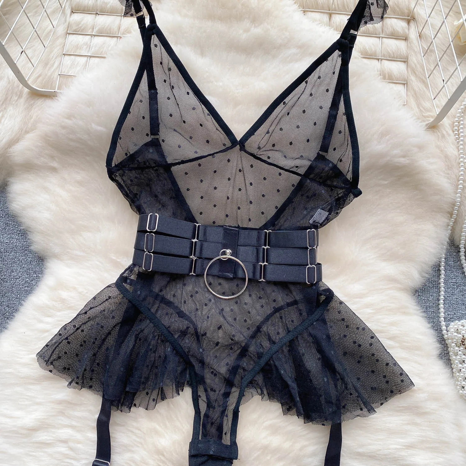 Sexy V-Ne Me Underbody Strap One-Piece Slimming Waist Bellflower Hem Commute Sle High Waist ort Pants Straight Cut Sexy V-Ne Me Underbody Strap One-Piece Slimming Waist Bellflower Hem Commute Sle High Waist ort Pants Straight Cut