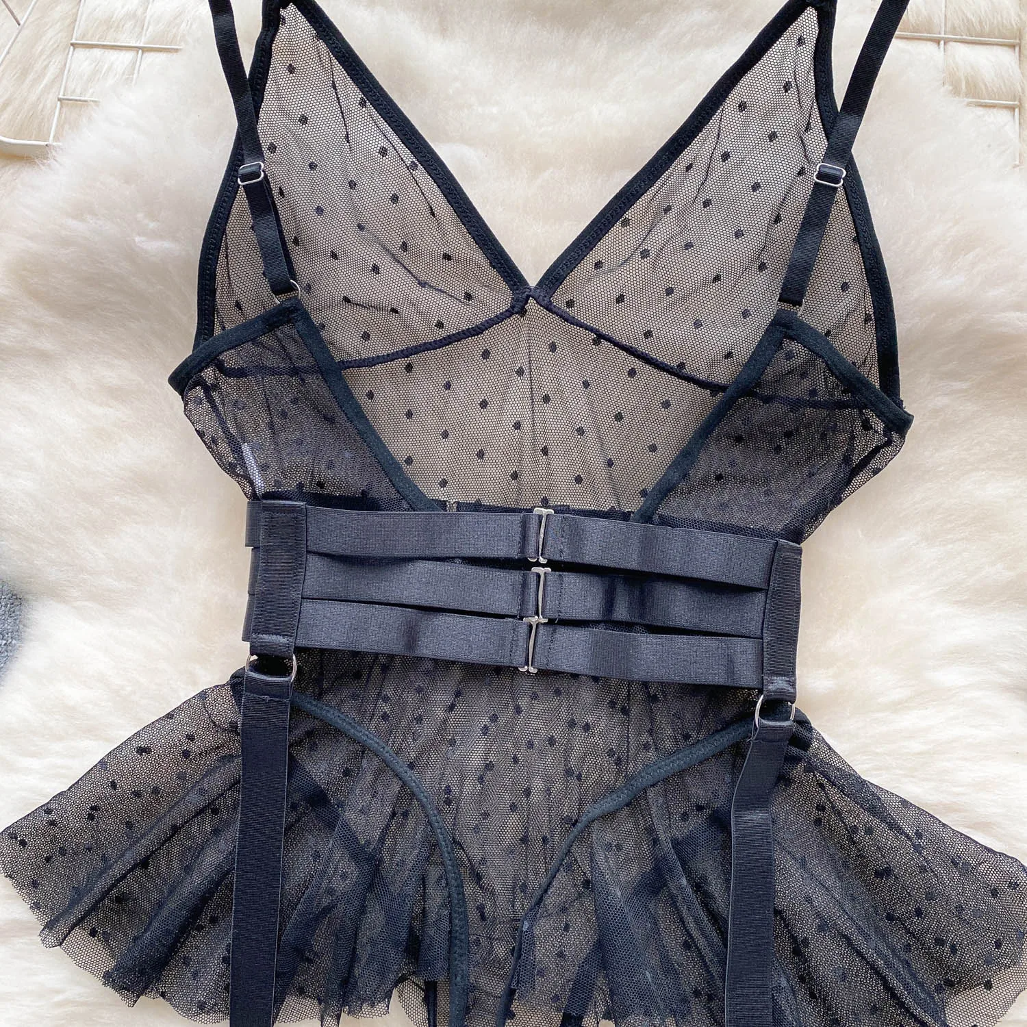 Sexy V-Ne Me Underbody Strap One-Piece Slimming Waist Bellflower Hem Commute Sle High Waist ort Pants Straight Cut Sexy V-Ne Me Underbody Strap One-Piece Slimming Waist Bellflower Hem Commute Sle High Waist ort Pants Straight Cut