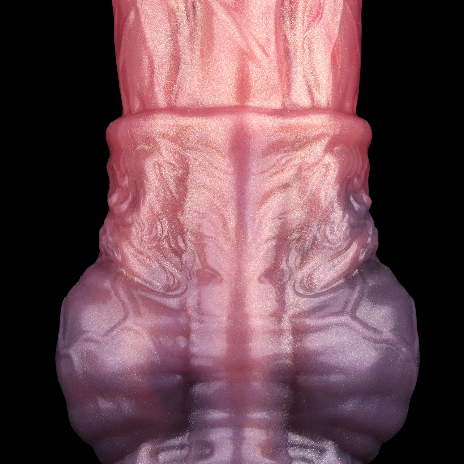 Manga Peniana Fantasy SHAZ Dragão Silicone Platinum Anel Escrotal Duplo - Imagem 6