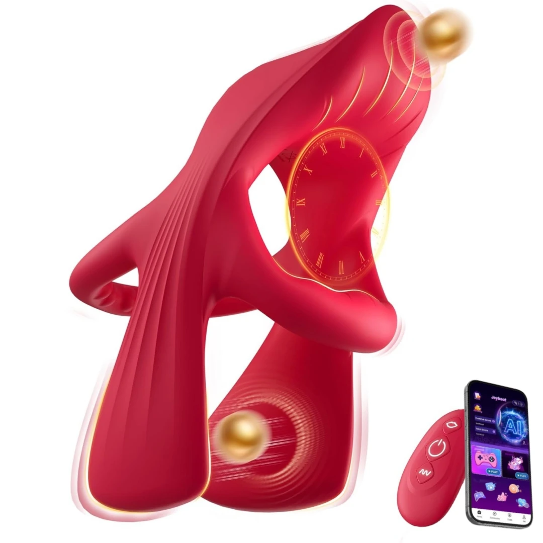 Anel Peniano Vibratório App Controle Remoto Estimulador Clitóris 3 Motores