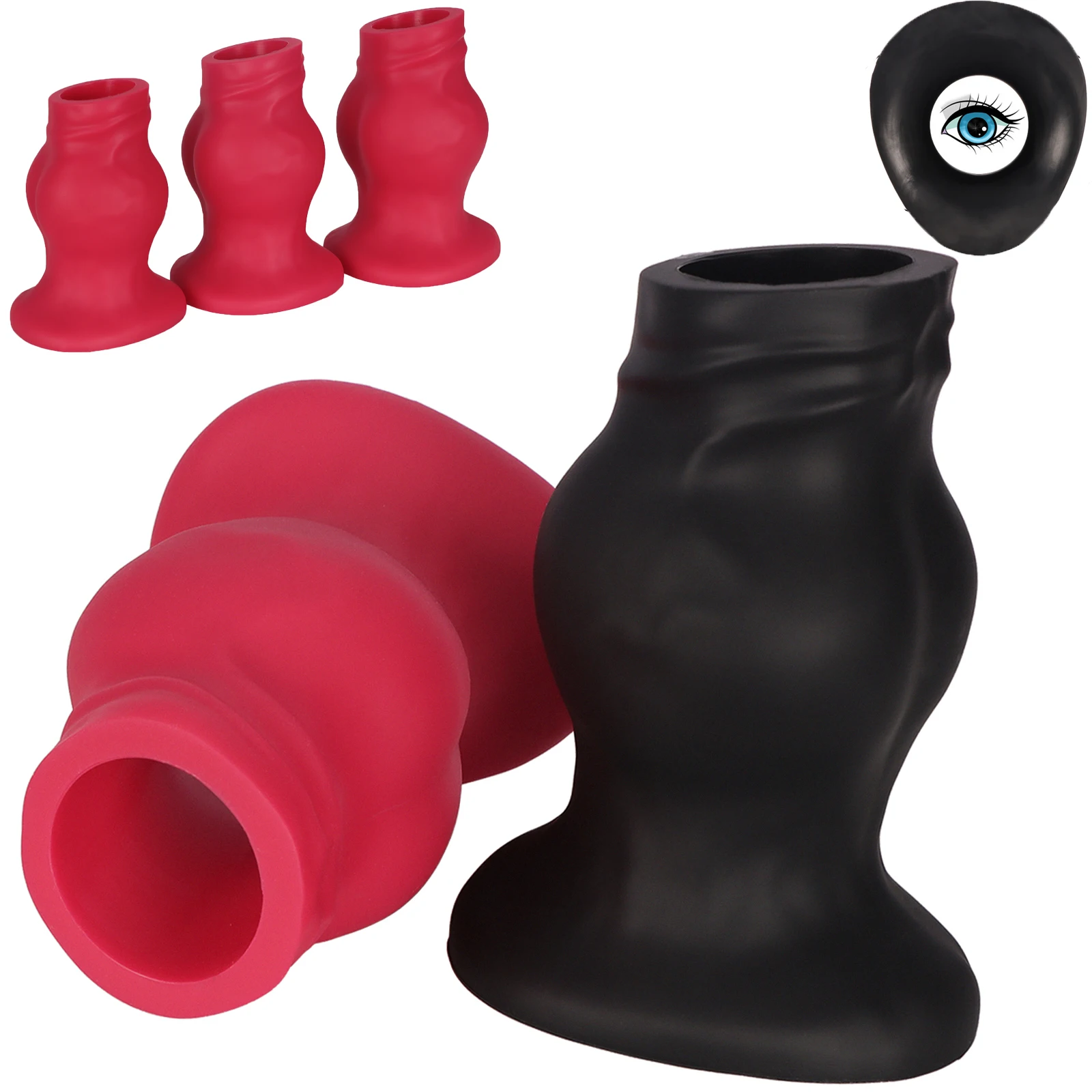 Plug Anal Oco Tunnel Plug Silicone Gigante Dilatador Speculum