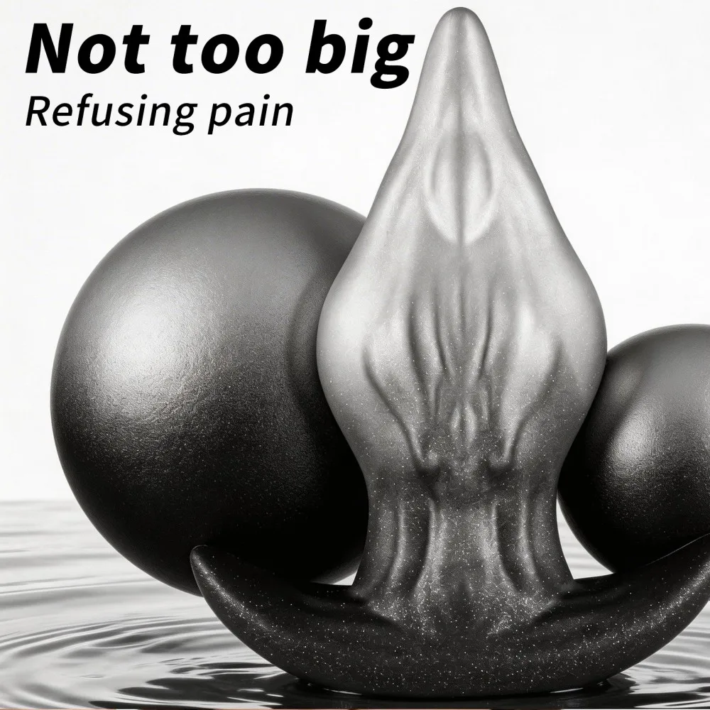 Gota: Plug Anal de Silicone Macio com Base Âncora para Próstata - Imagem 6