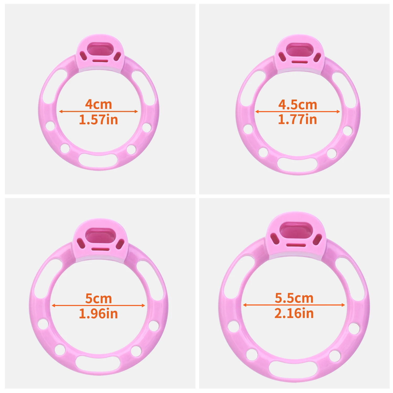Docinho Rosa: Gaiola de Castidade Sissy com Laço e Pérolas - Imagem 3