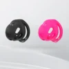 Gaiola de castidade vibratória curta de silicone nas cores preta e rosa