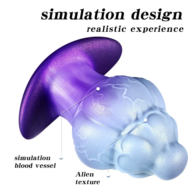 Nébula Plug Anal Alien Tentáculo Silicone Suculento P M G - Imagem 4