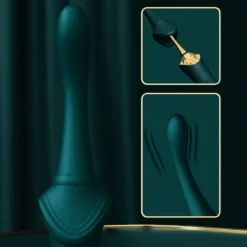 Cabeca curva de ponto G destacavel do vibrador de clitoris premium