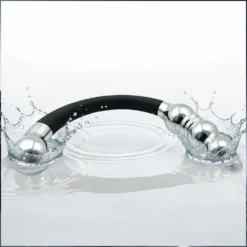 Dildo de aço inox à prova d água, aço polido sem poros