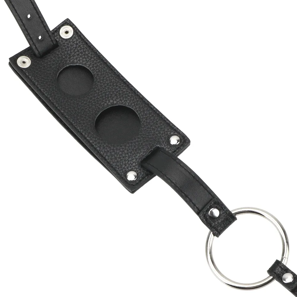Placa central com duas argolas O-ring pra prender consolo e plug ao mesmo tempo
