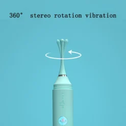 Vibrador clitoriano Estilete azul menta com vibração que percorre a ponta em 360 graus