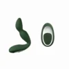 Massageador de próstata Green Warrior em silicone verde militar com controle remoto sem fio