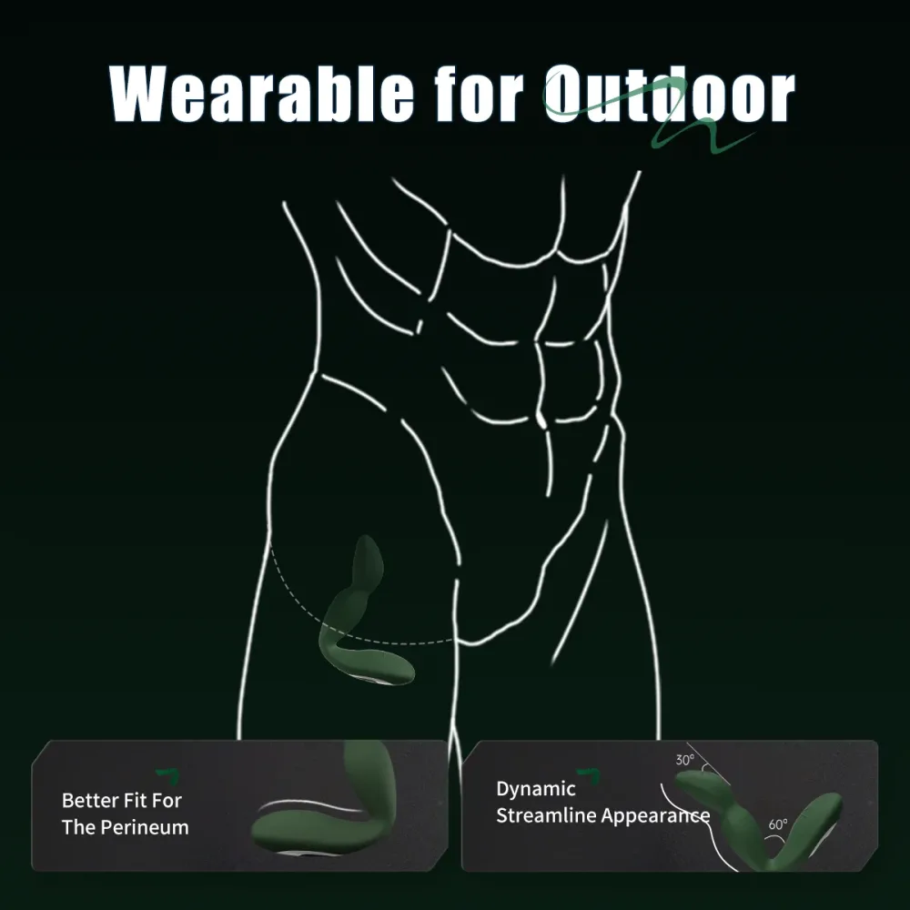 Green Warrior usado por baixo da roupa, encaixado no períneo