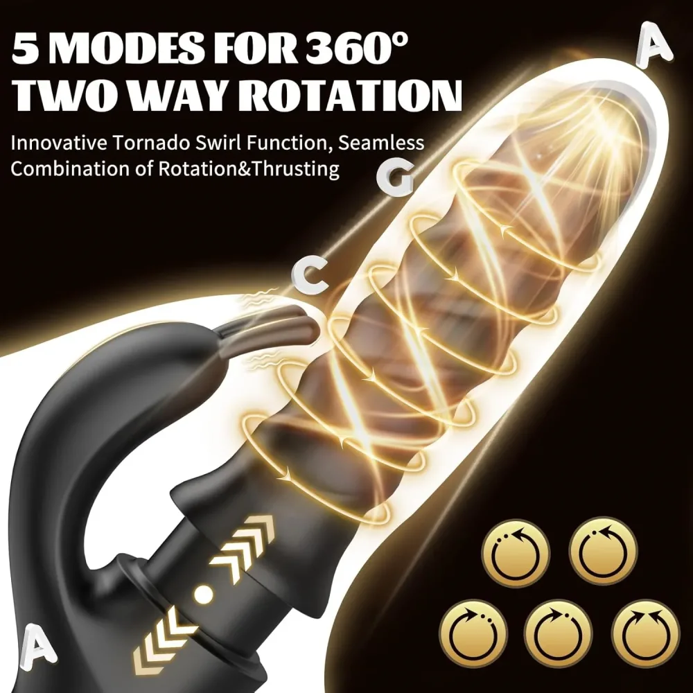 5 modos de rotação 360 graus combinada com thrust do vibrador Tornado