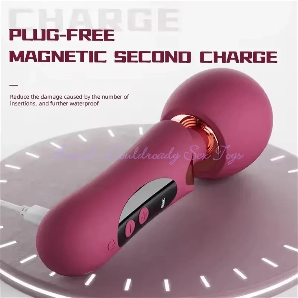 Pino de carga magnética sem tampa do wand vibrador massageador