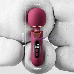 Medidas do wand vibrador massageador: 19,3 cm de comprimento e 6,1 cm de cabeça