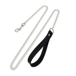 Guia de Coleira Metal Chain Leash Choker BDSM