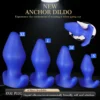 Plug anal wearable Cobalt em silicone líquido azul nos tamanhos P, M, G e GG