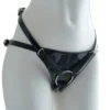 Cinta peniana de verniz com tiras finas vista de frente com O-ring