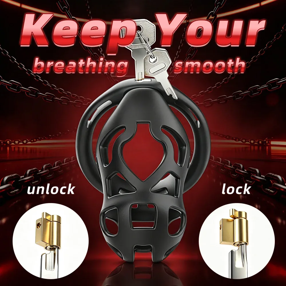Micro lock da gaiola Ghost aberto e fechado com a chave