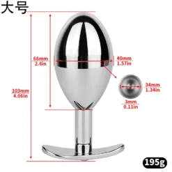 Plug anal FRRK tamanho G com 40 mm de diâmetro