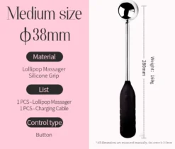 Ficha da versão média: esfera de 38 mm, 28 cm de comprimento e 169 gramas
