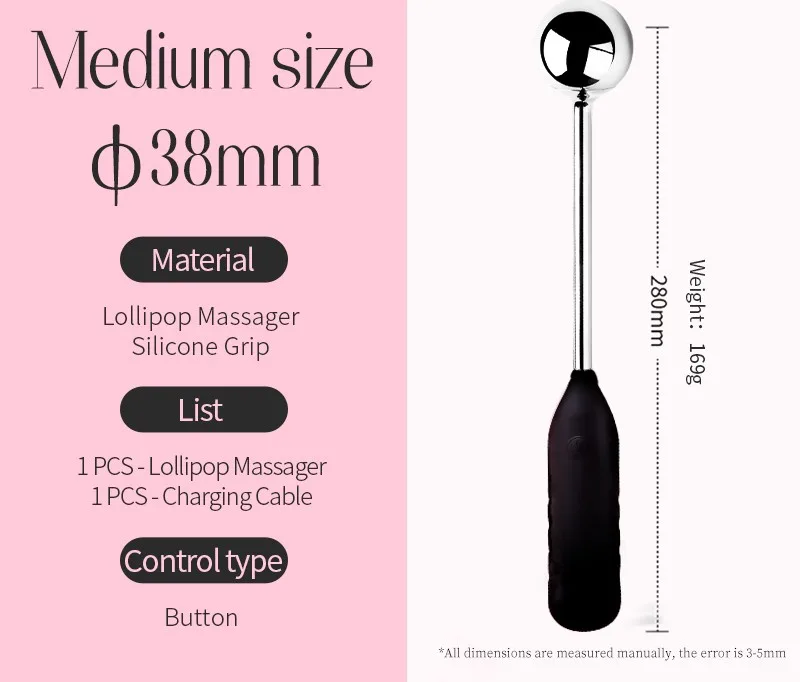 Ficha da versão média: esfera de 38 mm, 28 cm de comprimento e 169 gramas